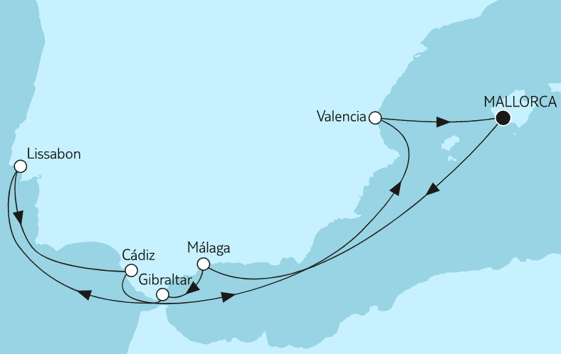 Andalusien TUI Cruises