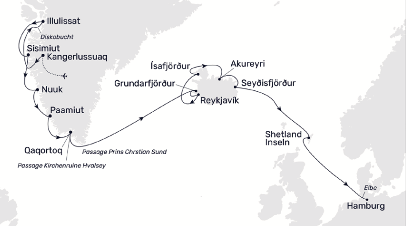 Grönland Gruppenreise mit MS Hamburg – KLEEBLATT Kreuzfahrten