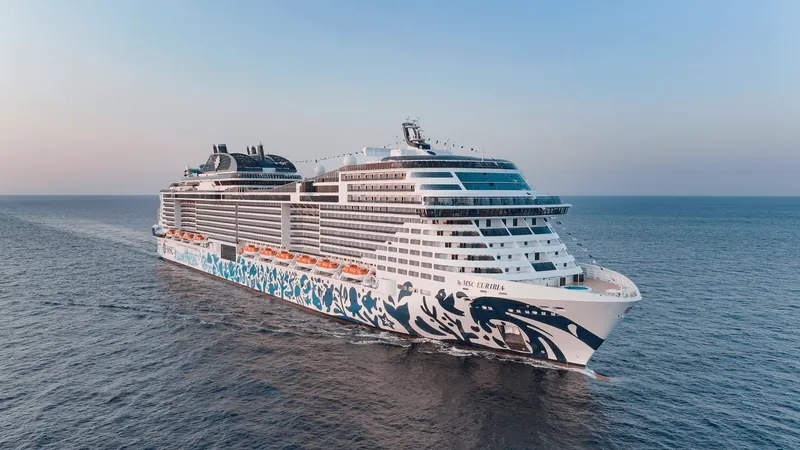 MSC Euribia im Mittelmeer