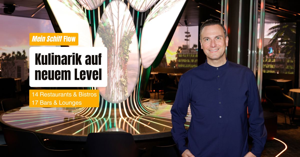 Mehr über den Artikel erfahren Mein Schiff Flow: die kulinarischen Highlights von FUGU by Tim Raue bis Champagner