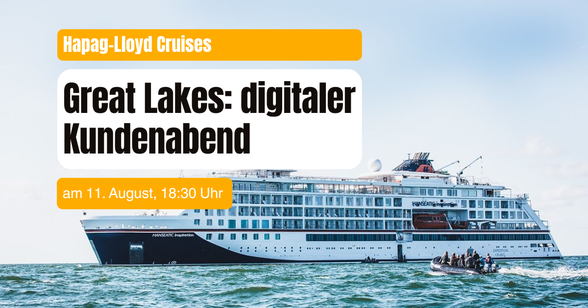 Mehr über den Artikel erfahren Great Lakes mit Hapag-Lloyd: digitaler Kundenabend