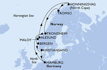 MSC Magnifica - Nordkap