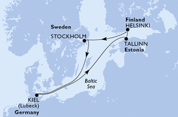 MSC Preziosa - Ostsee