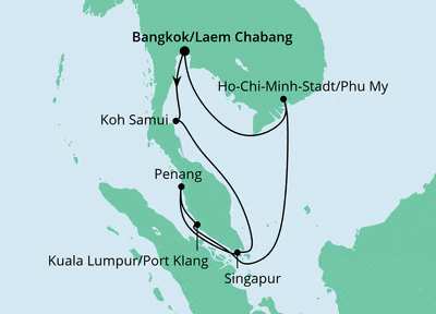 THAILAND, MALAYSIA & SINGAPUR